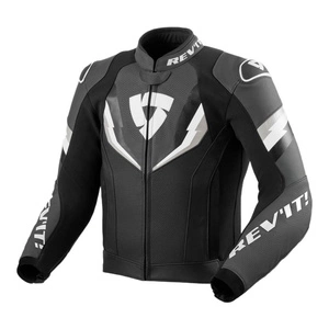 Kurtka skórzana REVIT QUANTUM 3 BLACK/ANTHRACITE czarny szary