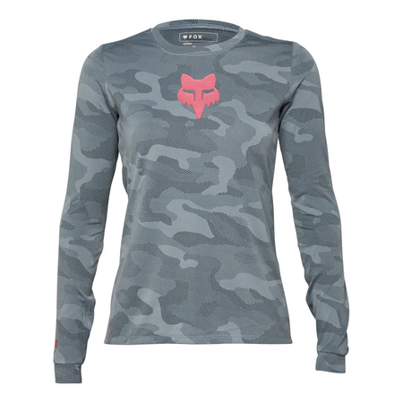 Koszulka rowerowa damska FOX LADY RANGER TRU DRI Z DŁUGIM RĘKAWEM CLOUD GREY szary