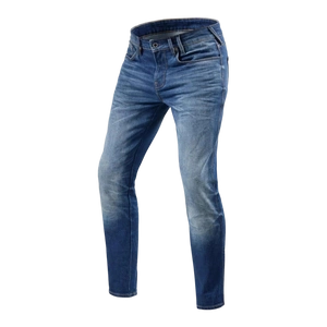 Jeansy motocyklowe REVIT CARLIN SK MEDIUM BLUE USED niebieski