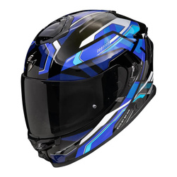 Kask integralny SCORPION EXO-GT SP AIR AUGUSTA BLACK/GREY/BLUE czarny szary niebieski