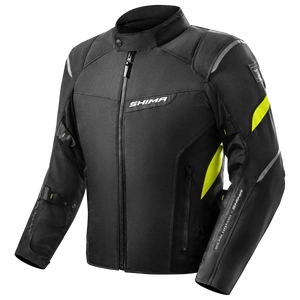 Kurtka tekstylna SHIMA RUSH 2.0 FLUO czarny żółty fluo