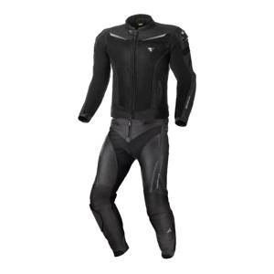 Kombinezon dwuczęściowy SHIMA PISTON CHASE BLACK czarny