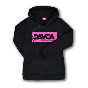 Bluza damska DAVCA LOGO PINK czarny różowy