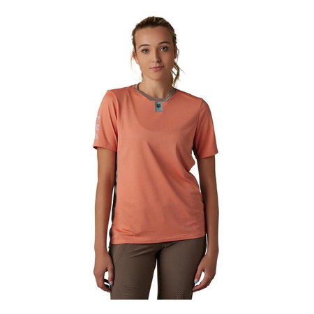 Koszulka rowerowa damska FOX LADY DEFEND SALMON pomarańczowy
