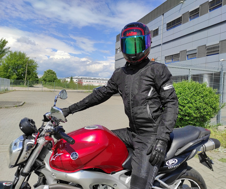 Kurtka tekstylna MOTOID VERTEX MESH BLACK czarny