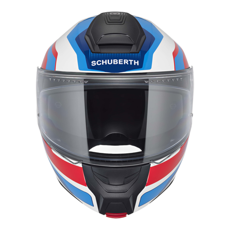 Kask szczękowy SCHUBERTH CONCEPT ECE TRACER BLUE biały niebieski czerwony