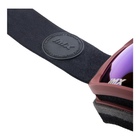 Gogle motocyklowe IMX PEAK PURPLE MATT/BLACK SZYBA PODWÓJNA BLUE IRRIDIUM + BROWN fioletowy czarny