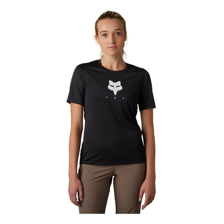 Koszulka rowerowa damska FOX LADY RANGER TRU DRI BLACK czarny