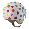 Kask otwarty NZI PASARELA LUNAR MULTICOLOR MATT biały czerwony niebieski różowy żółty