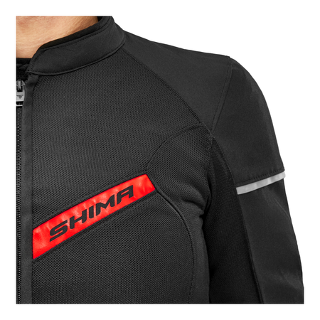 Kurtka tekstylna SHIMA X-MESH 2.0 RED czarny czerwony