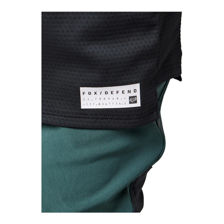 Koszulka rowerowa dziecięca FOX JUNIOR DEFEND Z DŁUGIM RĘKAWEM BLACK czarny