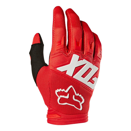 Rękawice cross FOX DIRTPAW RED czerwony fluo biały czarny