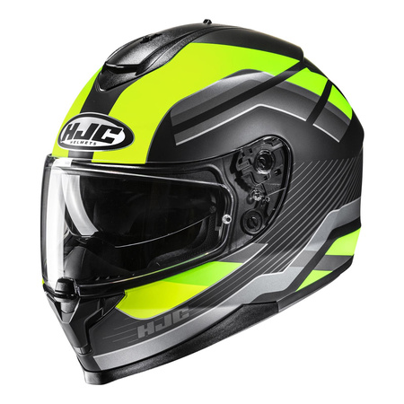 Kask integralny HJC C70N BELIS BLACK/GREEN czarny zielony