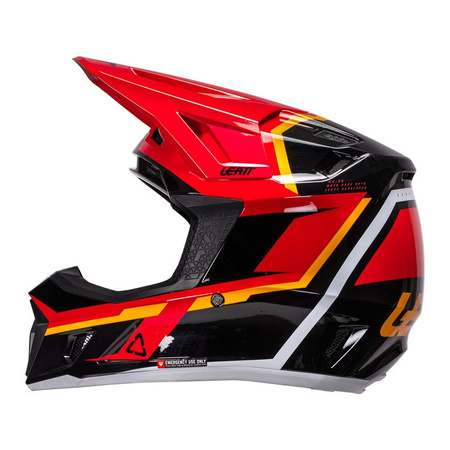 Kask cross z goglami LEATT KIT MOTO 7.5 RED czerwony