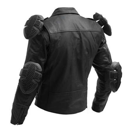 Kurtka skórzana BROGER ROCKER BLACK czarny