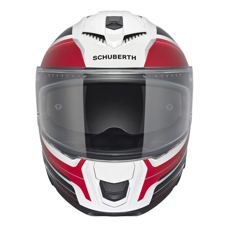 Kask integralny SCHUBERTH S3 ECE APEX WHITE czarny biały czerwony
