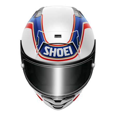 Kask integralny SHOEI X-SPR PRO GARDNER TC-2 biały czerwony niebieski