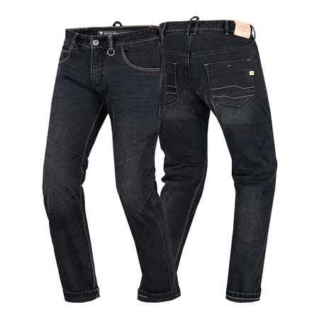 Jeansy motocyklowe SHIMA DEVON MEN BLACK czarny