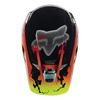 Kask cross FOX V3 RS PYRE LE MULTI pomarańczowy niebieski różowy biały żółty fluo