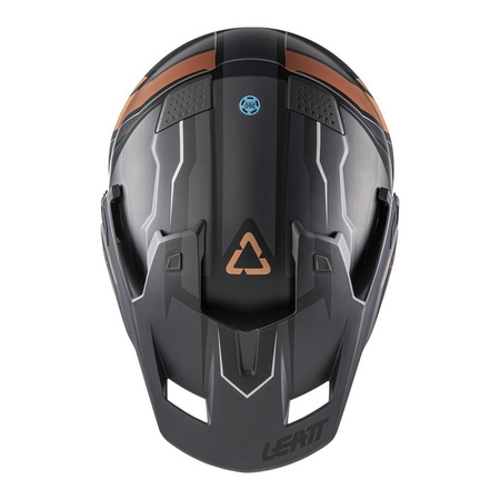 Kask cross z goglami LEATT ADV 7.5 BLACK/BRONZE czarny brązowy