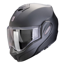 Kask szczękowy SCORPION EXO-TECH EVO PRO SOLID PEARL BLACK MATT czarny mat