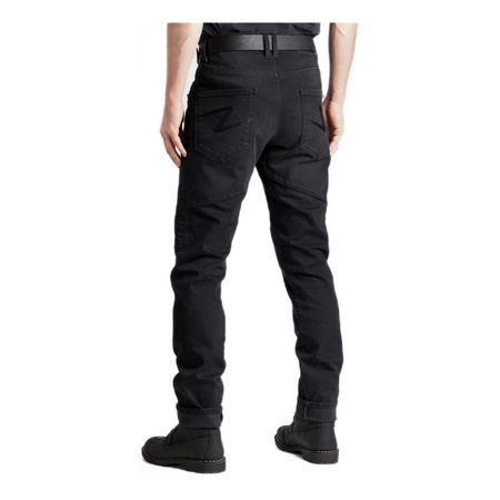 Jeansy motocyklowe PANDO MOTO BOSS DYN BLACK czarny