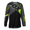 Bluza cross dziecięca FOX JUNIOR 180 XPOZR PEWTER czarny szary żółty fluo