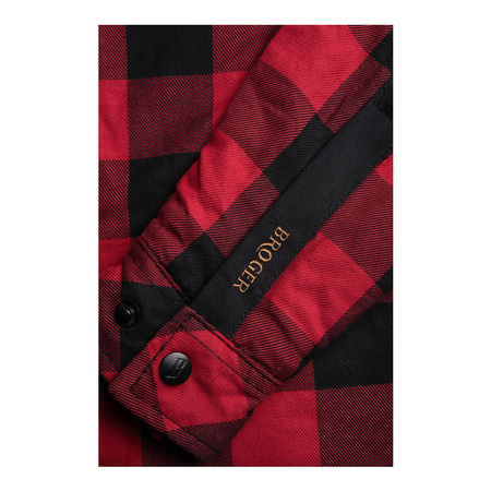 Koszula motocyklowa damska BROGER ALASKA RED/BLACK czarny czerwony