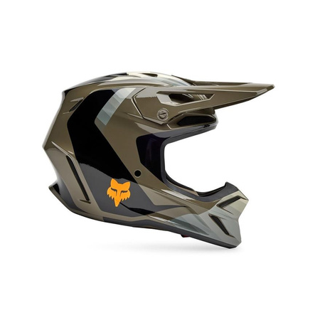 Kask cross FOX V3 FADE BROWN/BLACK brązowy czarny