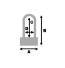 Zapięcie U-Lock AUVRAY TITAN 320 165x320mm czarny żółty