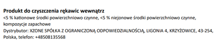 Produkt do czyszczenia rękawic wewnątrz XZONE MAGICZNE RĘKAWICZKI