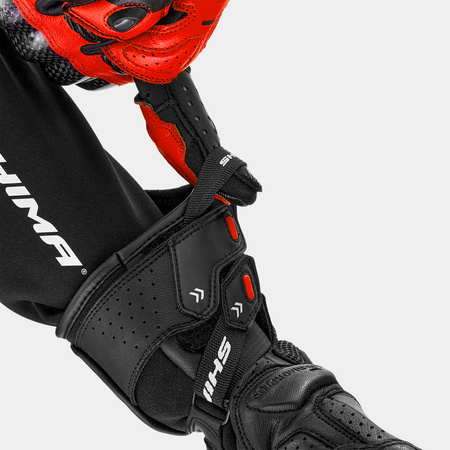 Rękawice sportowe SHIMA RS-3 RED FLUO czarny czerwony fluo