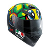 Kask integralny AGV K3 SV TARTARUGA czarny zielony żółty biały niebieski
