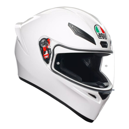 Kask integralny AGV K1 S MONO GLOSS WHITE biały