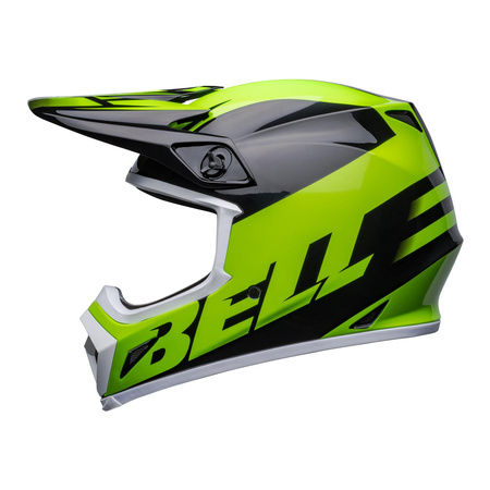 Kask cross BELL MX-9 MIPS DISRUPT BLACK/GREEN czarny zielony fluo