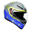 Kask integralny AGV K1 ROSSI MUGELLO 2015 srebrny niebieski żółty fluo zielony pomarańczowy czerwony