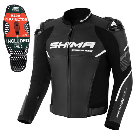Kurtka skórzana SHIMA BANDIT 2.0 BLACK czarny