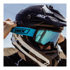 Gogle motocyklowe IMX ENDURANCE RACE BLACK MATT/BLUE SZYBA IRIDIUM BLUE + CLEAR czarny mat niebieski