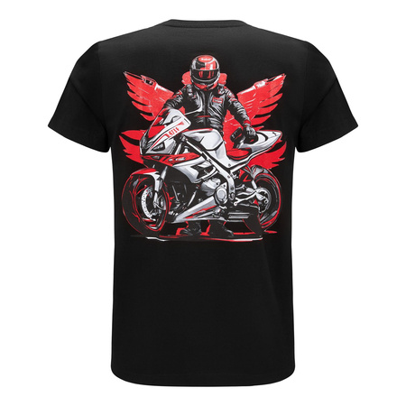 Koszulka T-shirt REBELRUSH MOTO SPORT BLACK czarny