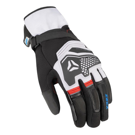 Rękawice zimowe SECA TURISMO WP GREY/RED/BLUE szary czerwony niebieski