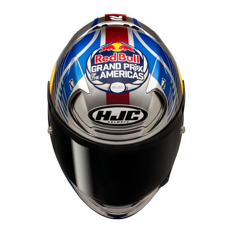 Kask integralny HJC RPHA 12 RED BULL AUSTIN GP 2 niebieski żółty czerwony