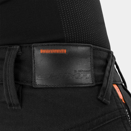 Jeansy motocyklowe damskie SHIMA RECON LADY BLACK czarny