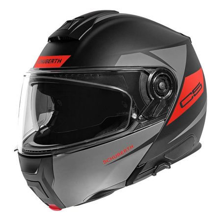 Kask szczękowy SCHUBERTH C5 ECE ECLIPSE ANTHRACITE czarny grafitowy czerwony