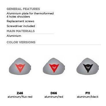 Protektor wymienny barków DAINESE KIT SHOULDER SPORT GREY/RED FLUO szary czerwony fluo