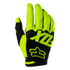 Rękawice cross dziecięce FOX JUNIOR DIRTPAW RACE FLO YELLOW żółty fluo czarny