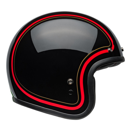 Kask otwarty BELL CUSTOM 500 ECE6 CHIEF BLACK czarny czerwony