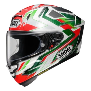 Kask integralny SHOEI X-SPR PRO ESCALATE TC-4 czerwony zielony biały