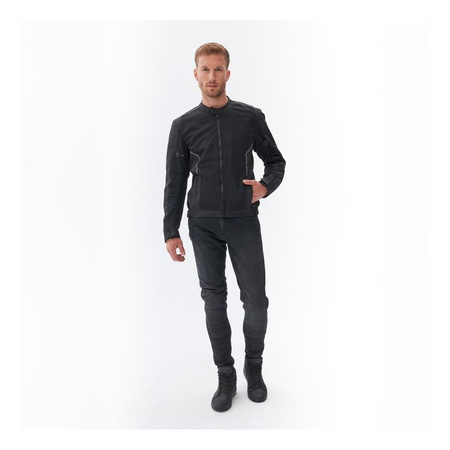 Jeansy motocyklowe REBELHORN NOMAD TAPERED FIT WASHED BLACK czarny