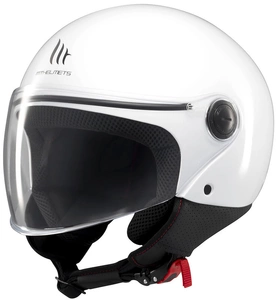 Kask otwarty MT STREET S SOLID GLOSS PEARL WHITE biały