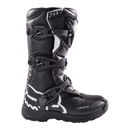 Buty cross dziecięce FOX JUNIOR COMP BLACK czarny biały
